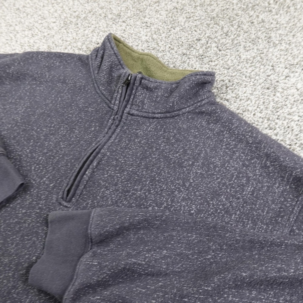 Orvis Sweater Mens XL Gray Pullover 1/4 Zip Sweatshirt Outdoor Hiking Casual